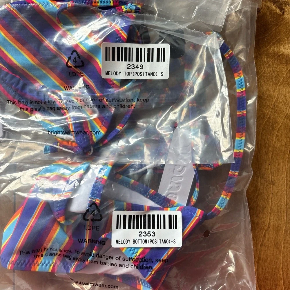 NEW WITH TAGS — bright swimwear melody top & bottom. positano s - Picture 4 of 4